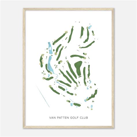 Van Patten Golf Club, New York - Modern Watercolor Map | Golfer Gift ...