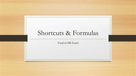 Image result for Excel Math and Formulas Shortcuts