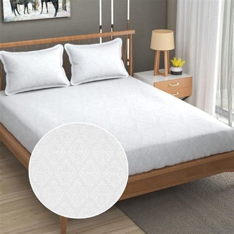 Buy Huesland by Ahmedabad Cotton 144 TC Cotton Bedsheet for Double Bed ...