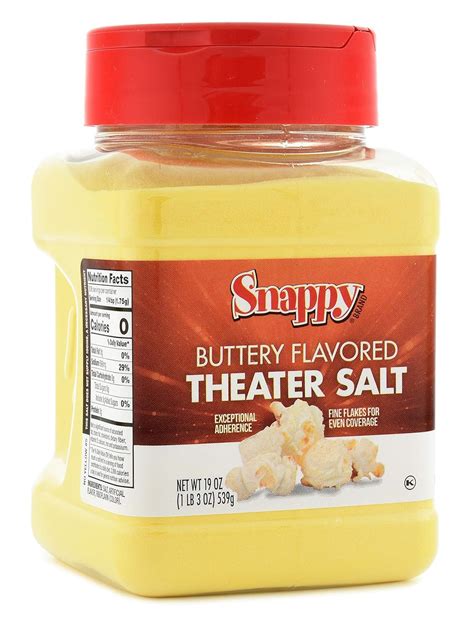 19 Ounce Snappy Theater Popcorn Salt with Buttery Nepal | Ubuy