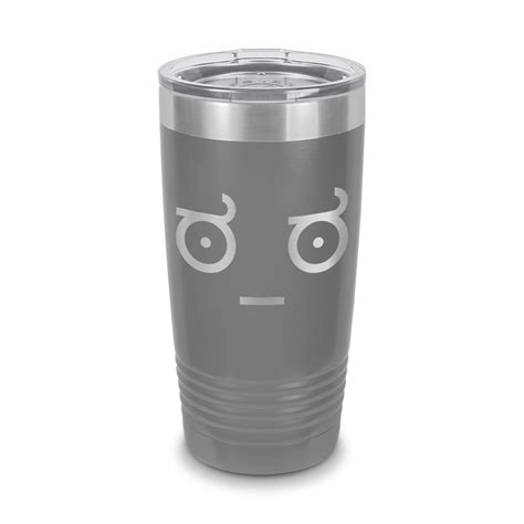 Look of Disapproval meme Tumbler 20 oz - Laser Engraved w/ Clear Lid ...