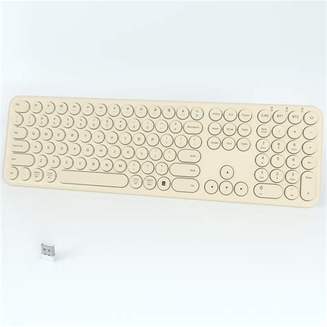 Quiet Bluetooth Keyboard Multi Device Aesthetic Wireless Keyboard 110 ...