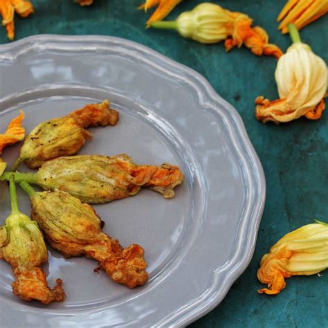 Stuffed Zucchini Flowers Recipe - Fried Squash Blossoms
