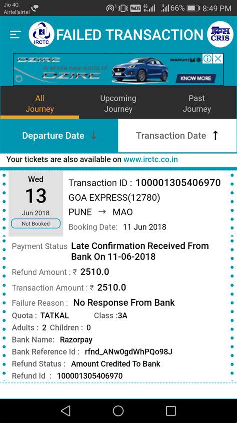 [Resolved] Razorpay — irctc connect app payment failed