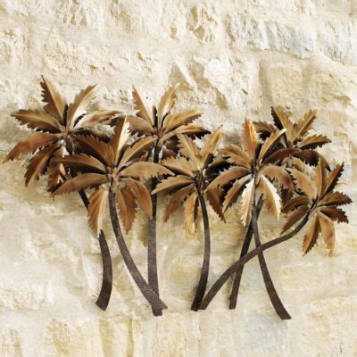 San Marco Palms Wall Art by Copper Art for Indoor & Covered Outdoor Spaces