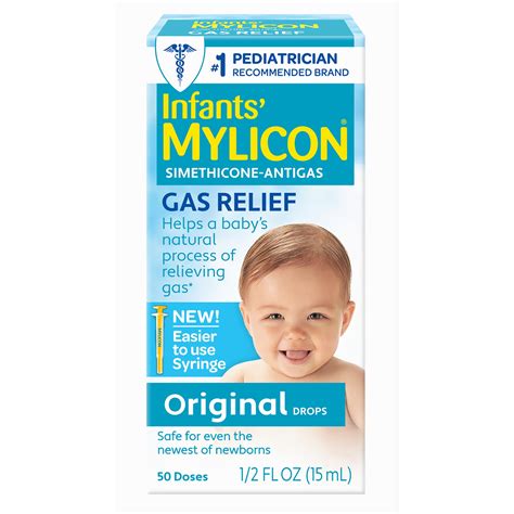 Mylicon Infants' Gas Relief Drops, Alcohol Free, Simethicone, for ...