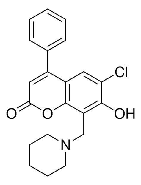 6-CHLORO-7-HYDROXY-4-PHENYL-8-PIPERIDIN-1-YLMETHYL-CHROMEN-2-ONE ...