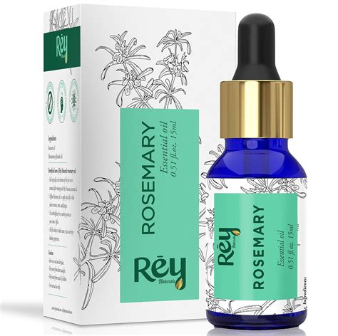 Rey Naturals Rosemary Essential Oil -Hair Growth, Therapeutic & 100% ...