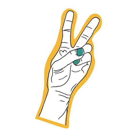 Peace Hand Laptop Sticker : Amazon.in: Office Products