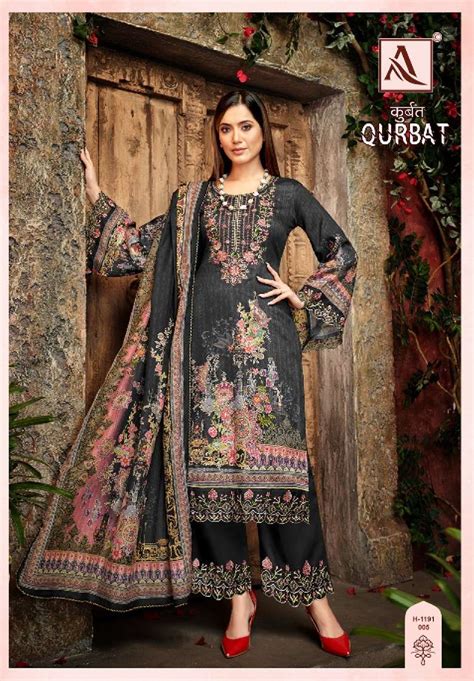 Alok Suits Qurbat 8 Zam Cotton Digital Pakistani Print With Fancy ...