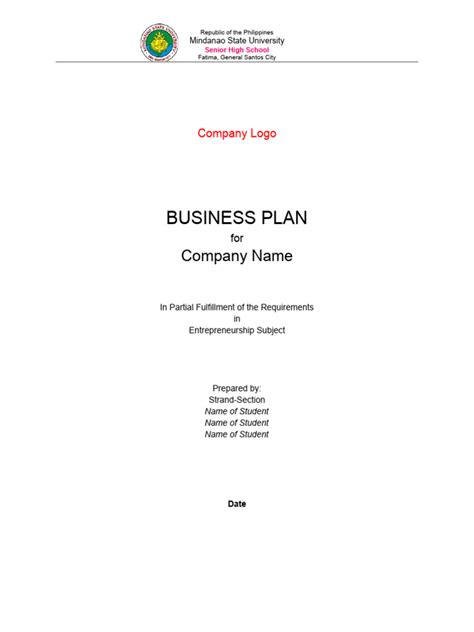 Business Plan Name Example 的图像结果