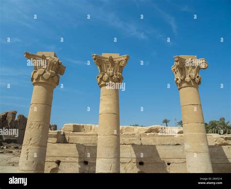 Gate of Domitian and Trajan, northern entrance of the Temple of Hathor ...