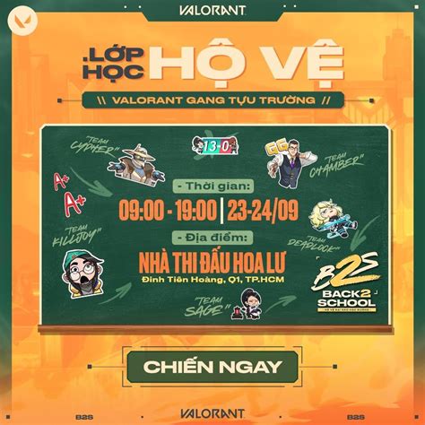 VALORANT | BACK2SCHOOL // Hộ Vệ đại náo học đường, Sân vận động Hoa Lư ...