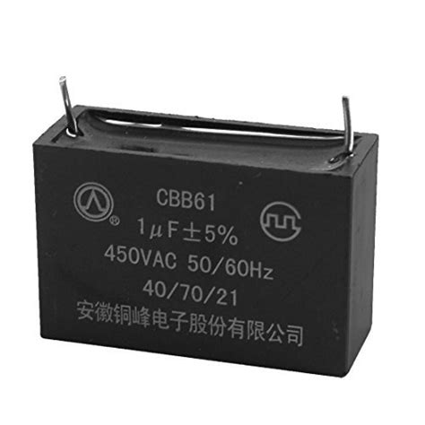 Alcoa PrimeCBB61 1uF AC450V 2 Terminal Soldered Air Conditioner Motor ...
