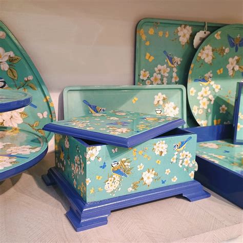 Birds in Paradise Tea Chest ~ Artistic Tea Storage Box for Blends ...