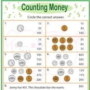 1st Grade Money Lesson 的图像结果