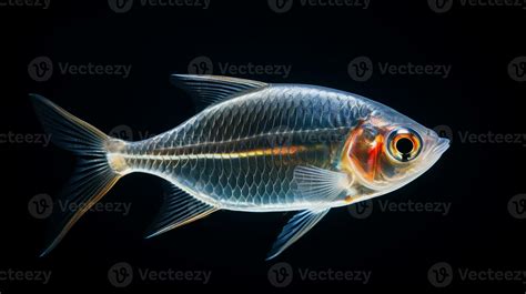 Wildlife photography of Photo of X-ray Tetra Fish. Generative AI ...