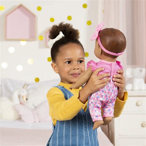 Luvabella Newborn, Dark Brown Hair, Interactive Baby Doll with Real ...