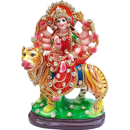 Buy SULFAX Idol Durga MATA Sherawali MATA Idol for Home Diwali Pooja ...