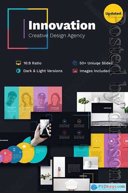 Innovation Creative PPT For Design Agency PowerPoint Template » Free ...