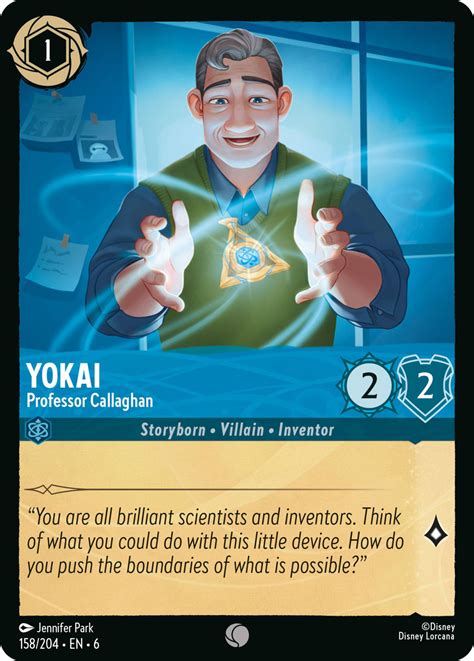 Yokai - Professor Callaghan - Mushu Report (Lorcana Wiki)