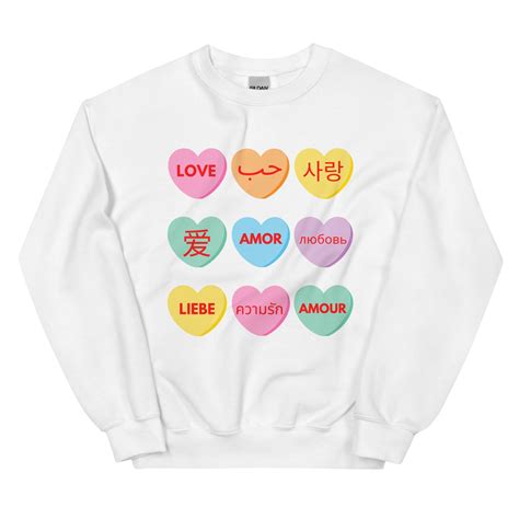 Love in Every Language Valentine's Day Sweater - Teacher Noire