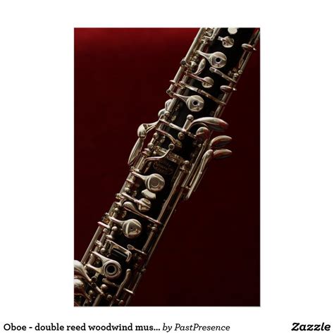 Oboe - double reed woodwind musical instrument poster Oboe, Woodwind ...