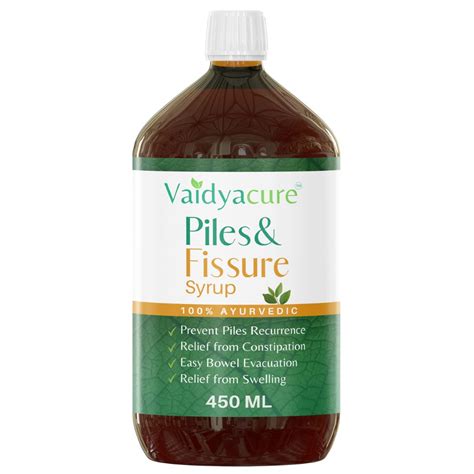 Vaidyacure Piles Care Syrup 450ml | 100% Natural Ingredients : Amazon ...