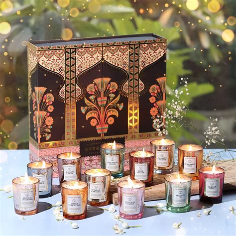 Lighthouse Candle Diwali Scented Glass Candles Luxury Gift Set in ...