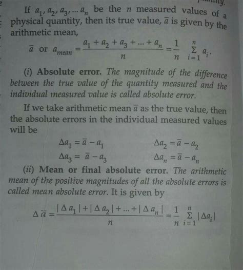 Define absolute error mean Absoluterror relative error mean percentage ...