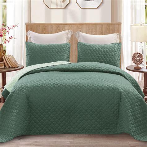 Exclusivo Mezcla Ultrasonic Reversible Full Queen Quilt Bedding Set ...
