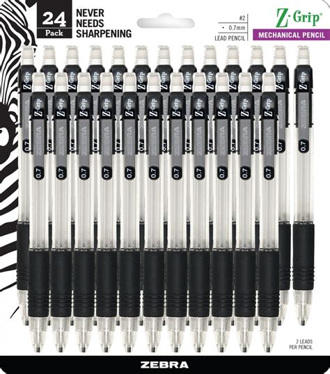 Snapklik.com : Zebra Pen Z-Grip Mechanical Pencils, 0.7mm Point Size ...