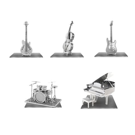 Buy Set of 5 Metal Earth 3D Laser Cut Instrument Model Kits: Grand ...
