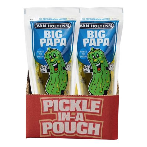 Van Holten's Big Papa Dill Pickles Packaged Pickle (pack Of 12) - Buy ...