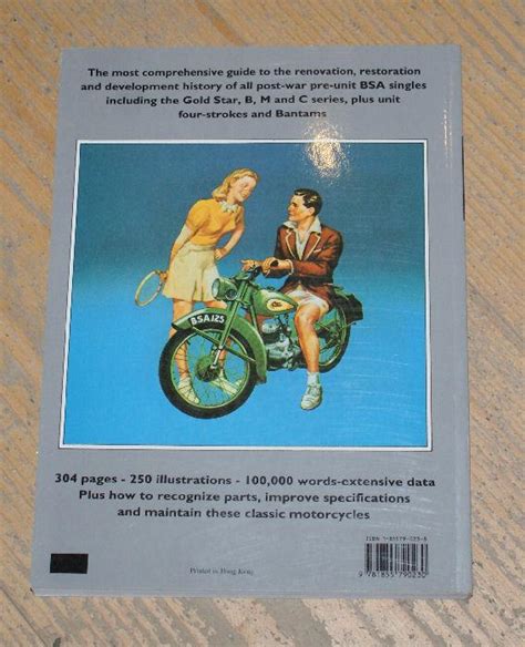 BSA Singles Restoration Guide by Roy Bacon | BRITISH Only Austria ...