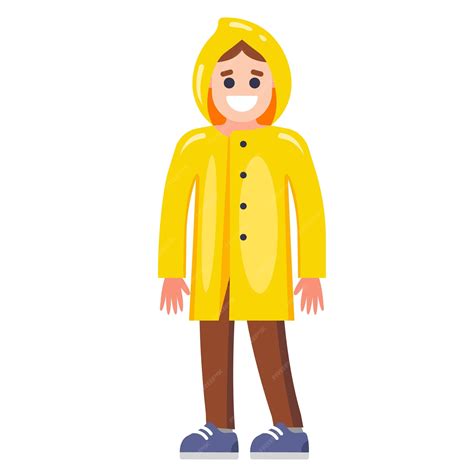Yellow Raincoat Cartoon