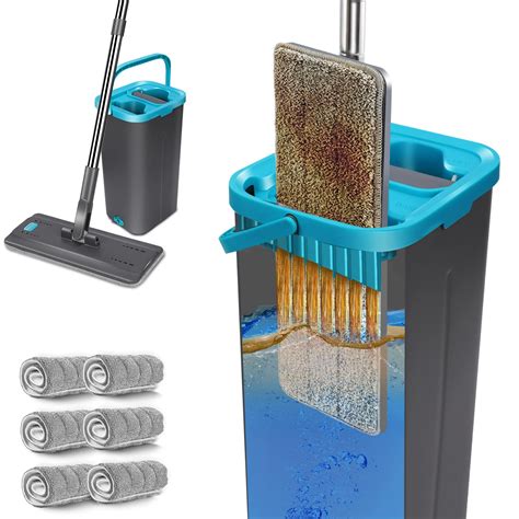 Midyb Flat Mop And Buckets Sets Floor Mop And Bucket | Desertcart INDIA
