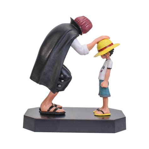 Buy Kidtop One Piece Anime Action Figures 6.7 Childhood Luffy Shanks ...