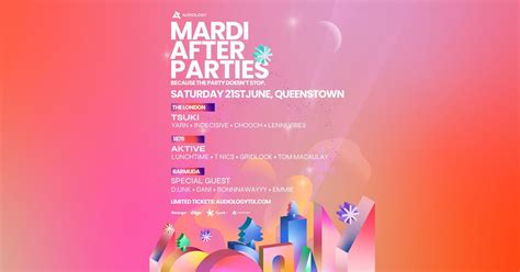 Queenstown Mardi Gras 2025 | Afterparties, Queenstown New Zealand, 21 ...