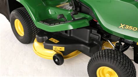 Nuovo trattorino tosaerba John Deere X350R   YouTube