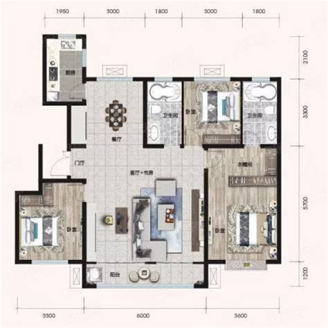 混合型风格-138平米三居室装修设计 - 家居装修知识网