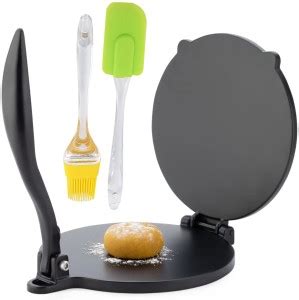 TRK HUB Aluminium Puri Machine with Free spatula brush Manual 6.5 inch ...