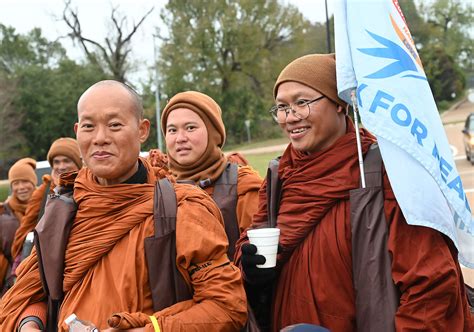 Buddhist monks walk from Texas to nation’s capital to promote peace ...