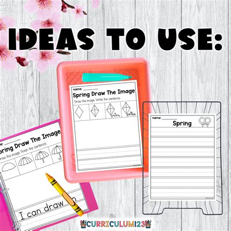 Spring Directed Drawing Printable Draw the Picture Spring Activities ...