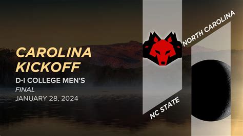 NC State vs. North Carolina (Men's Final) - 2024 Carolina Kickoff (D-I ...
