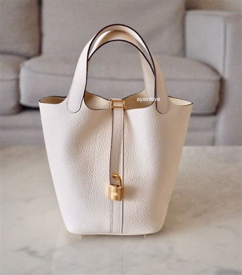 HERMES Picotin Lock 18 Nata Clemence Gold Hardware – AYAINLOVE CURATED LUXURIES
