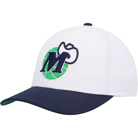 Men's Mitchell & Ness White/Navy Dallas Mavericks Hardwood Classics ...