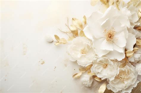 Classic white and gold wedding background with gent wedding background ...