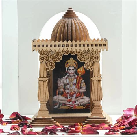 Divine Miniature Temple - Sustainable Engineered Wood Pine, Compact ...