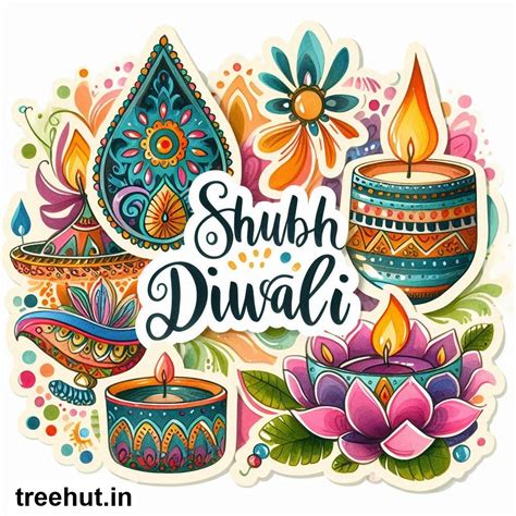 Shub Diwali Stickers, Greetings for WhatsApp Status, Diwali Decorations